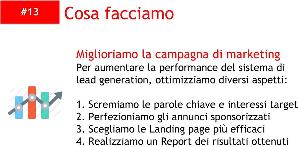 Scremiamo le parole chiave e interessi target 2.