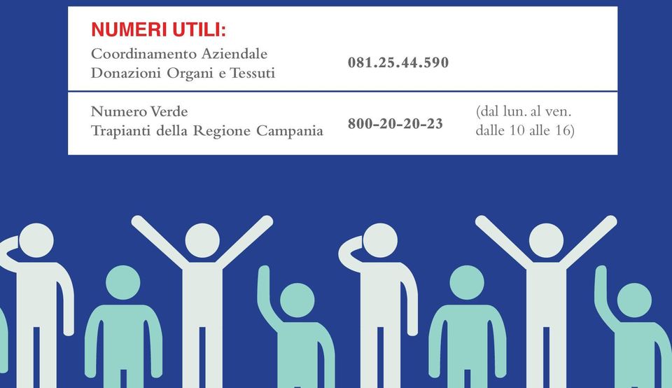 Trapianti della Regione Campania 081.25.44.