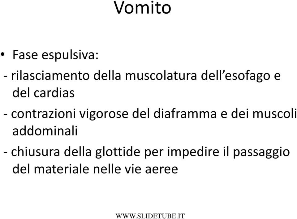 diaframma e dei muscoli addominali - chiusura della