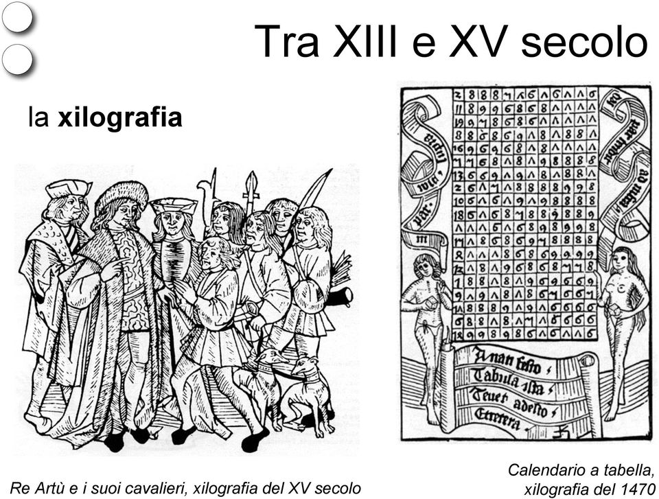 cavalieri, xilografia del XV