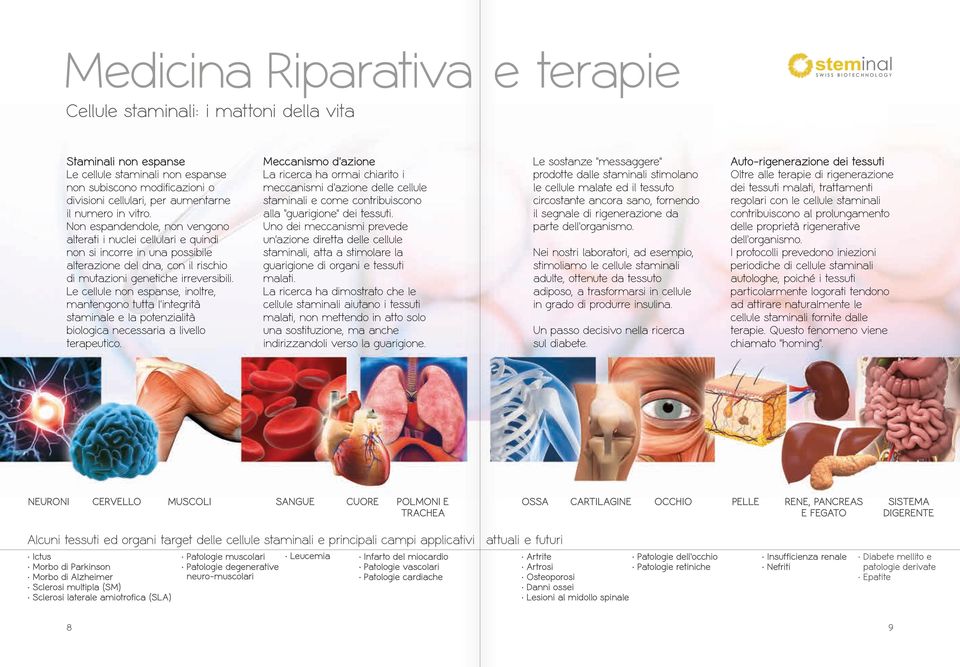 Le cellule non espanse, inoltre, mantengono tutta l integrità staminale e la potenzialità biologica necessaria a livello terapeutico.