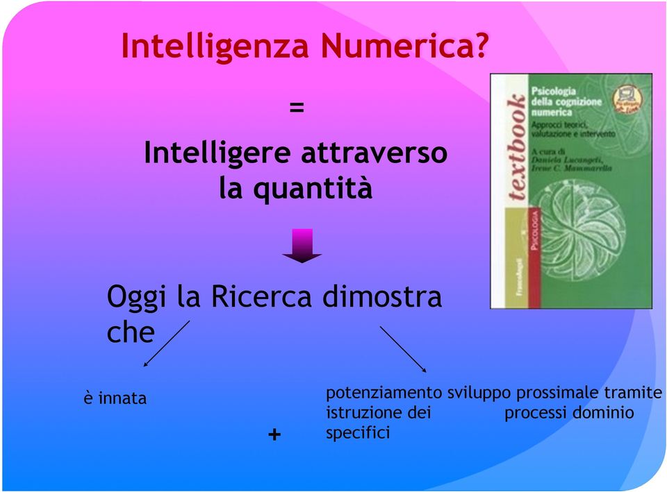 Ricerca dimostra che è innata + potenziamento