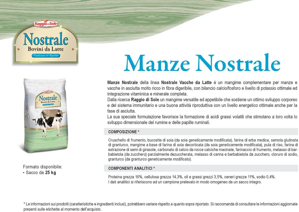 Dalla ricerca Raggio di Sole un mangime versatile ed appetibile che sostiene un ottimo sviluppo corporeo e del sistema immunitario e una buona attività riproduttiva con un livello energetico ottimale