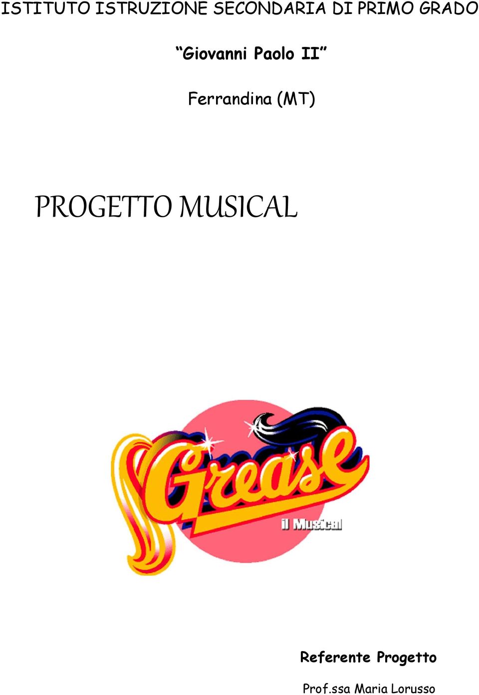 Ferrandina (MT) PROGETTO MUSICAL