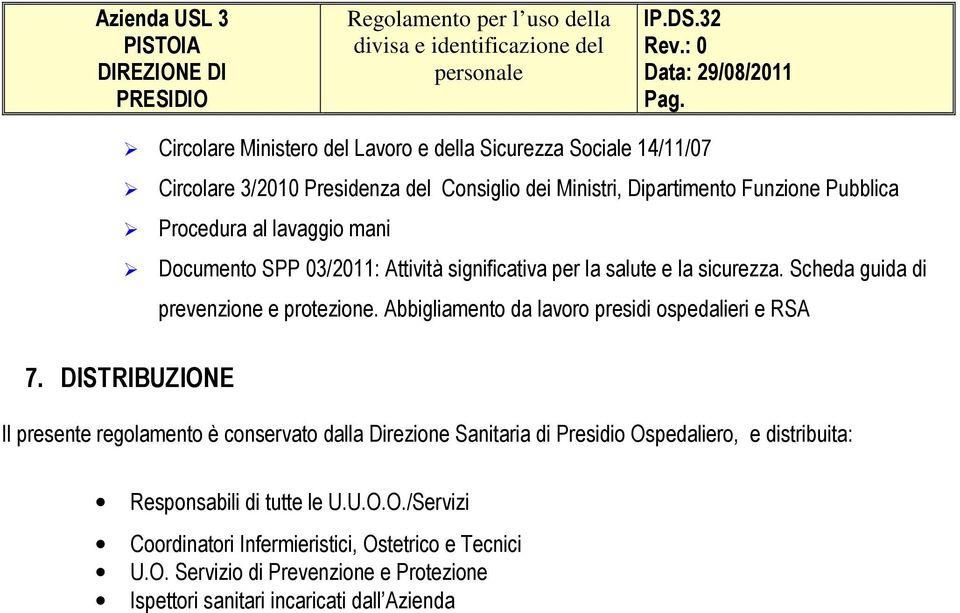 Abbigliamento da lavoro presidi ospedalieri e RSA 7.