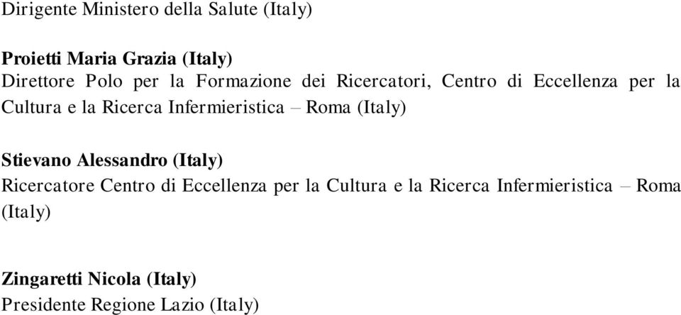 Roma (Italy) Stievano Alessandro (Italy) Ricercatore Centro di Eccellenza per la Cultura e la