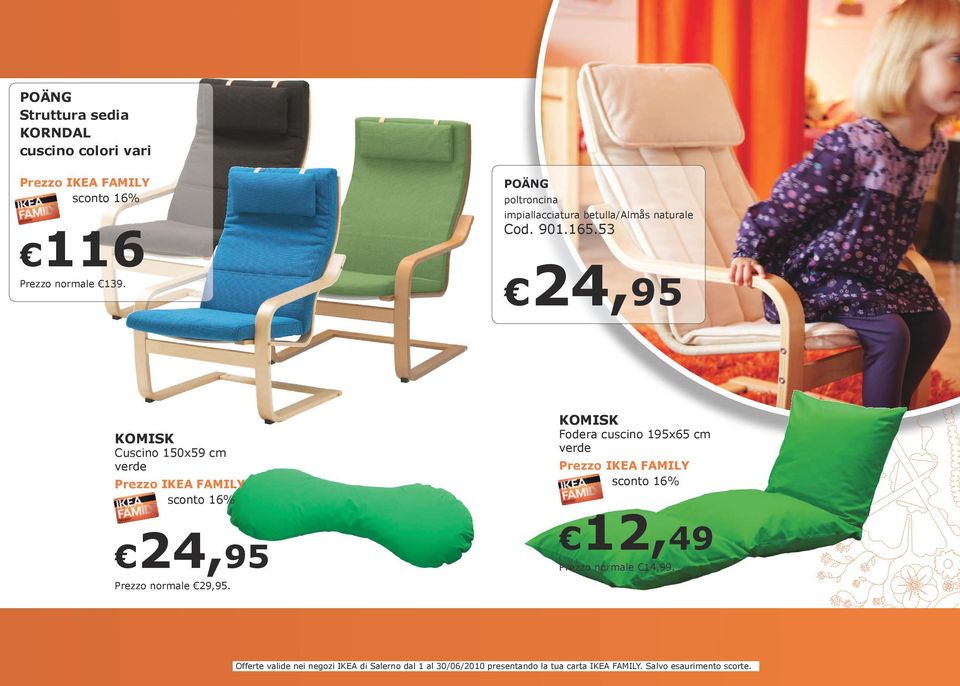 53 24,95 15% di sconto su tutti i colori e i modelli della serie di divani, poltrone e poggiapiedi ÄLVROS.
