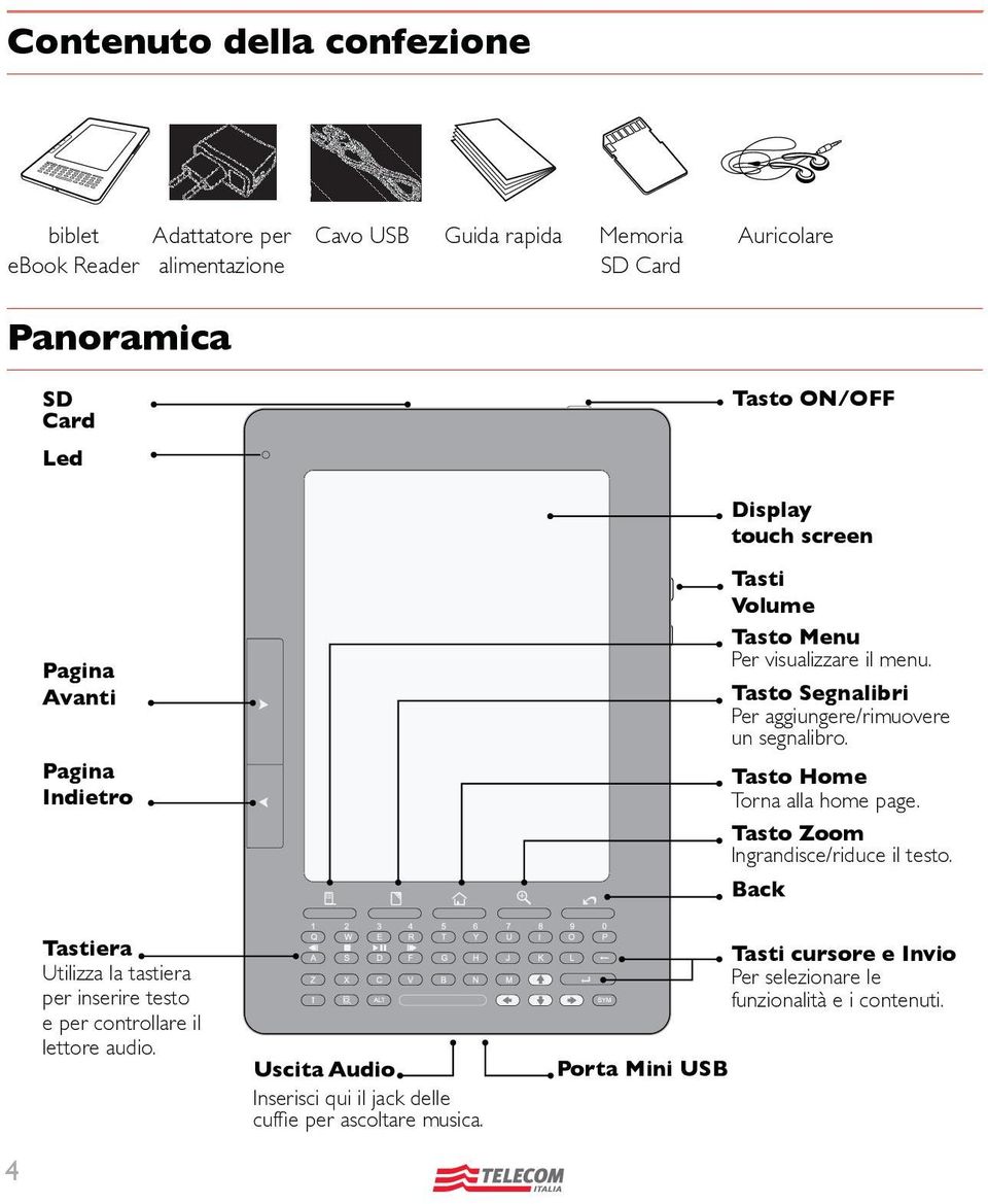 Tasto Home Torna alla home page. Tasto Zoom Ingrandisce/riduce il testo.