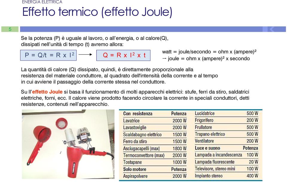 al quadrato dell'intensità della corrente e al tempo in cui avviene il passaggio della corrente stessa nel conduttore.