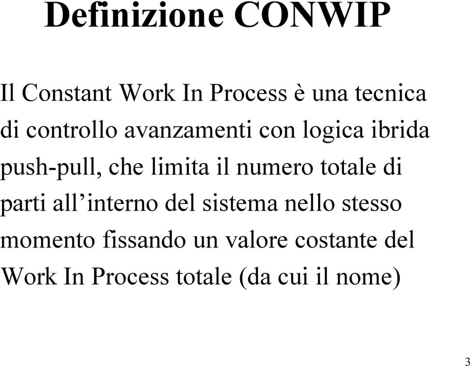 numero totale di parti all interno del sistema nello stesso momento