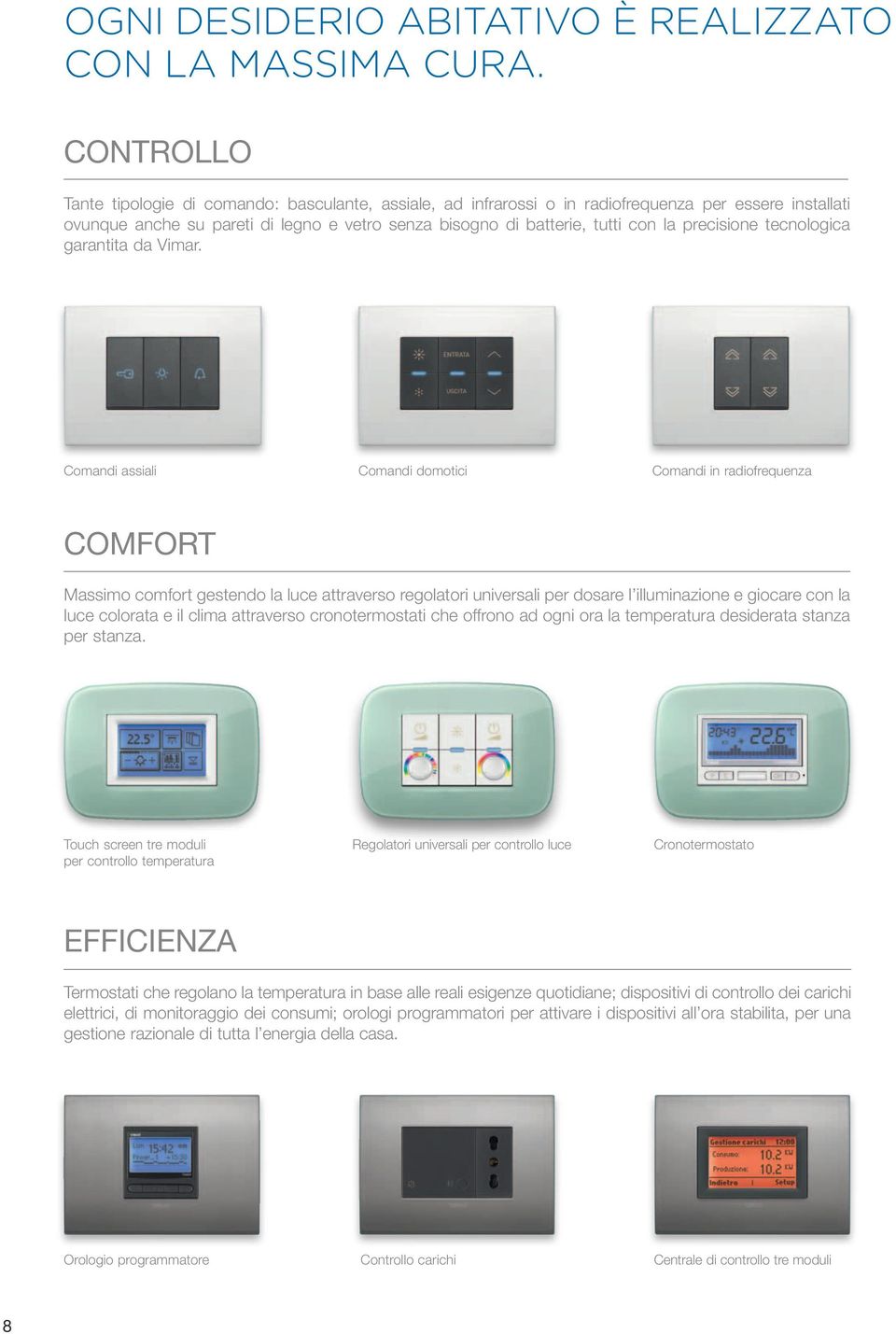 precisione tecnologica garantita da Vimar.