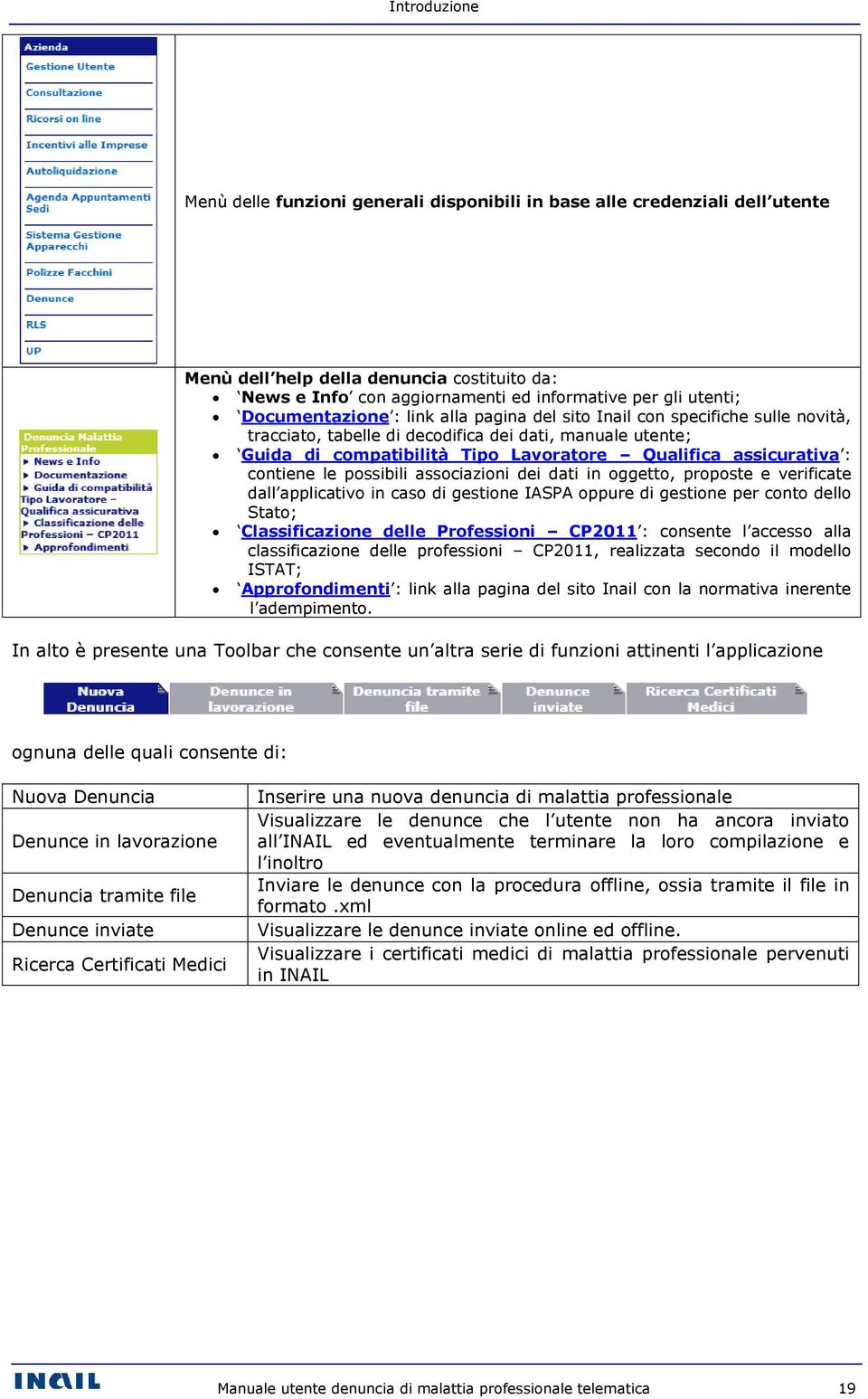 : contiene le possibili associazioni dei dati in oggetto, proposte e verificate dall applicativo in caso di gestione IASPA oppure di gestione per conto dello Stato; Classificazione delle Professioni