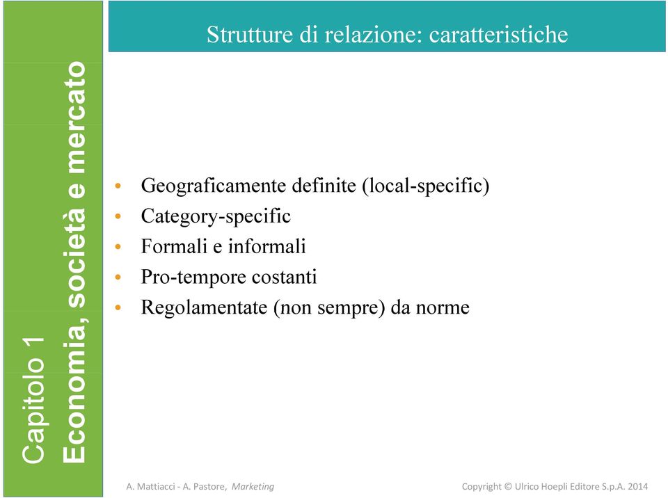 (local-specific) Category-specific Formali e