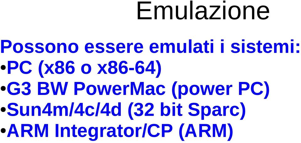 PowerMac (power PC) Sun4m/4c/4d