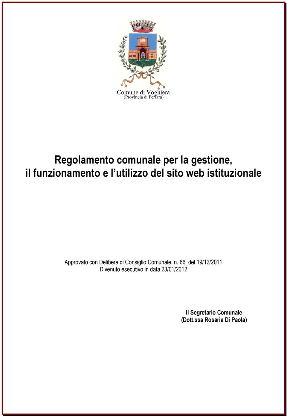 Consiglio Comunale, n.