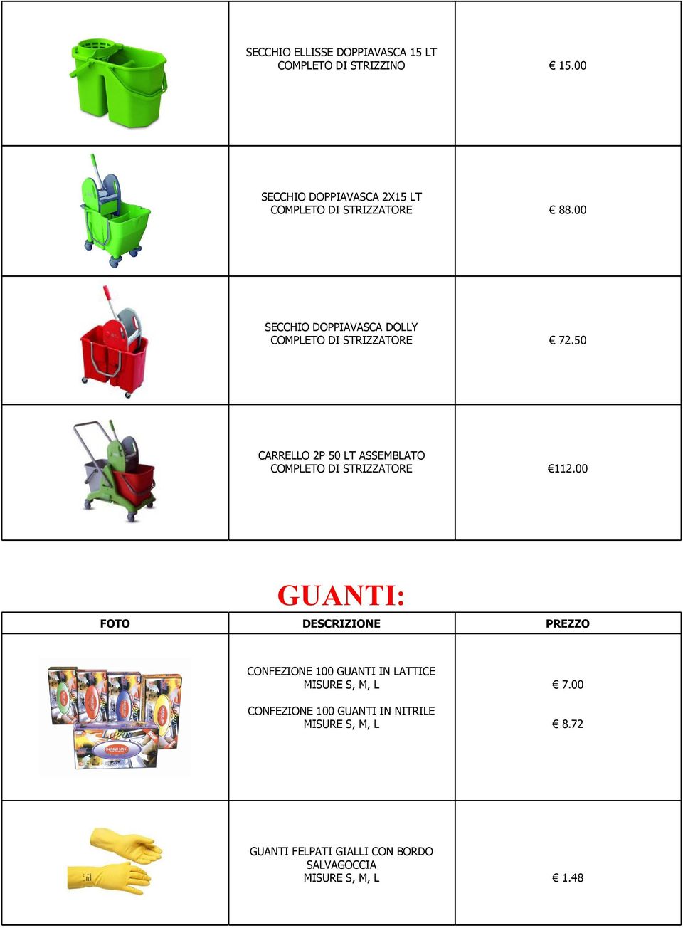 00 SECCHIO DOPPIAVASCA DOLLY COMPLETO DI STRIZZATORE 72.