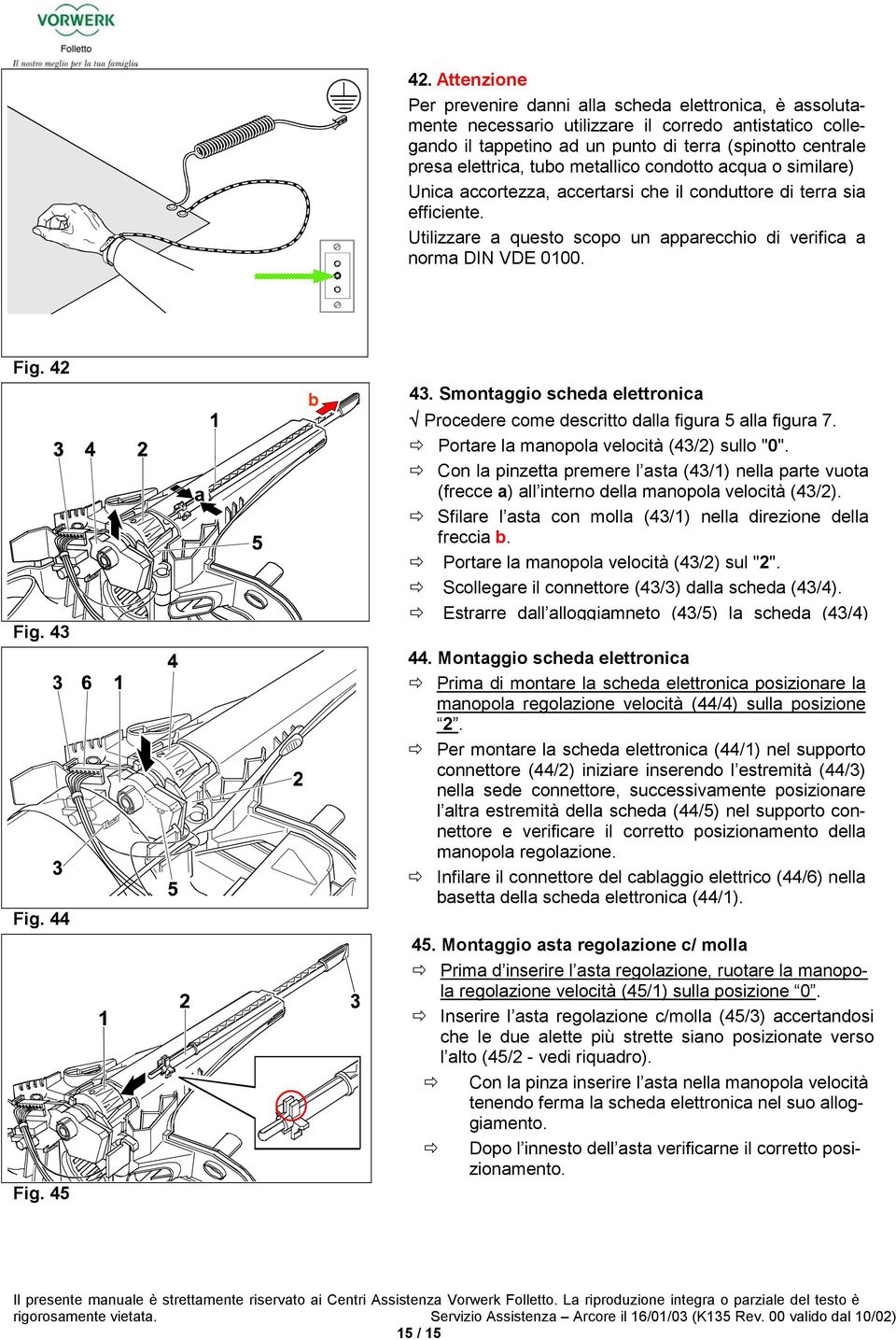 Attenzione Per prevenire dnni ll sched elettronic, è ssolutmente necessrio utilizzre il corredo ntisttico collegndo il tppetino d un punto di terr (spinotto centrle pres elettric, tuo metllico