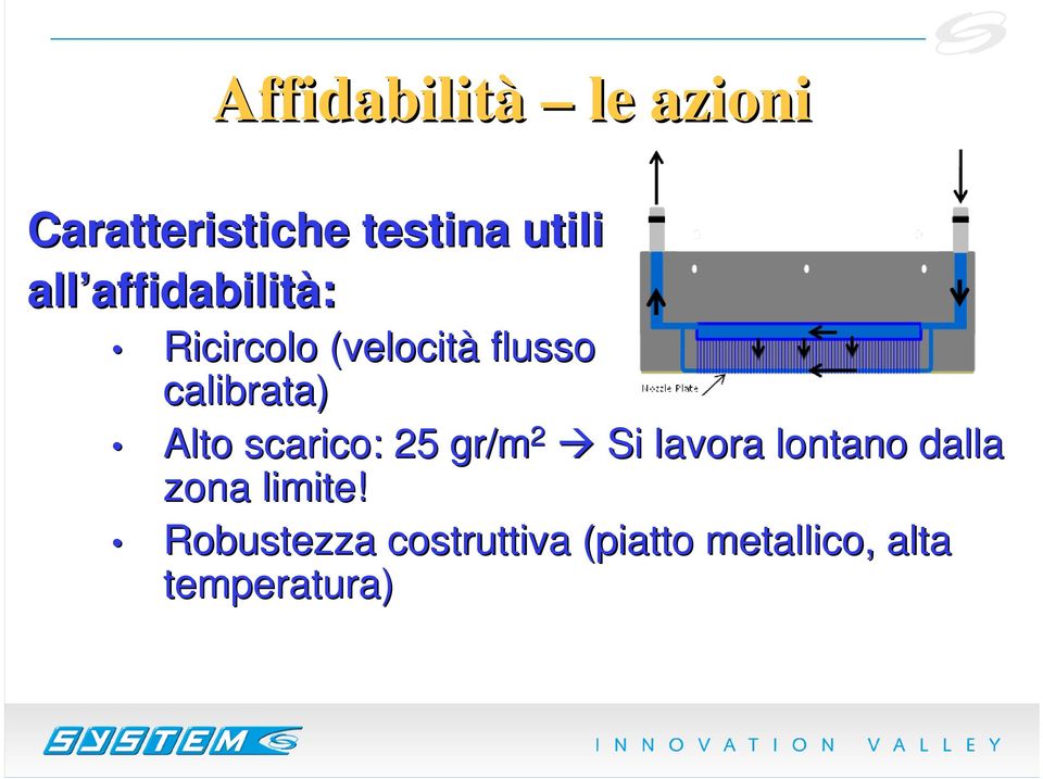 calibrata) Alto scarico: 25 gr/m 2 Si lavora lontano dalla