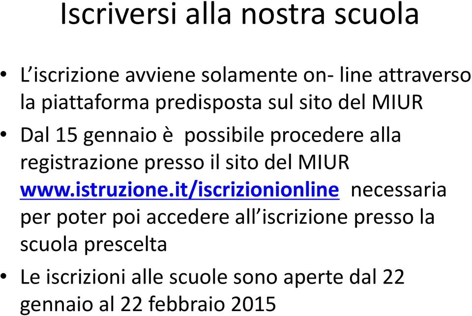 sito del MIUR www.istruzione.