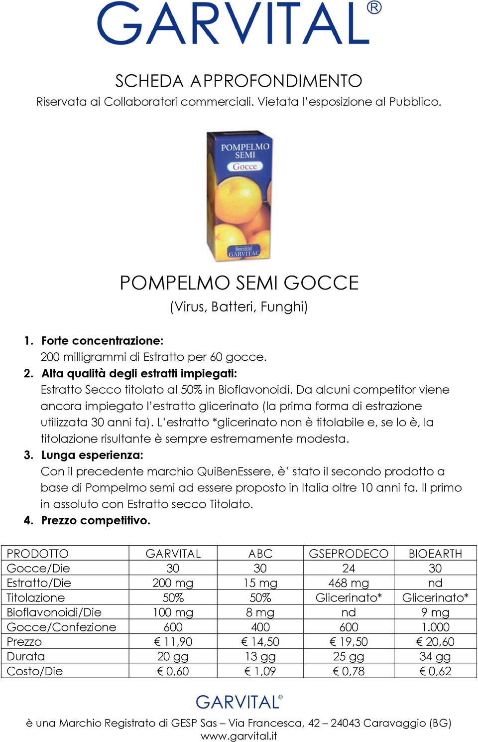 L estratto *glicerinato non è titolabile e, se lo è, la titolazione risultante è sempre estremamente modesta. 3.