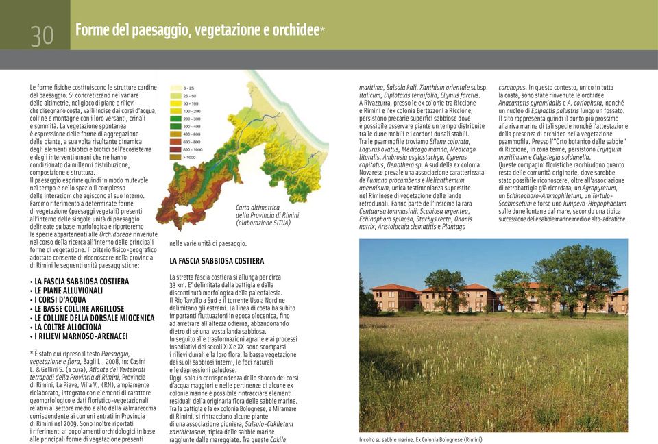 La vegetazione spontanea è espressione delle forme di aggregazione delle piante, a sua volta risultante dinamica degli elementi abiotici e biotici dell ecosistema e degli interventi umani che ne