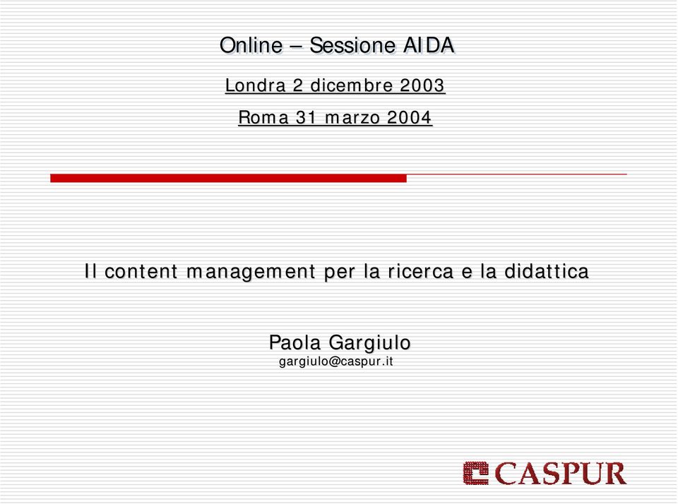 content management per la ricerca e