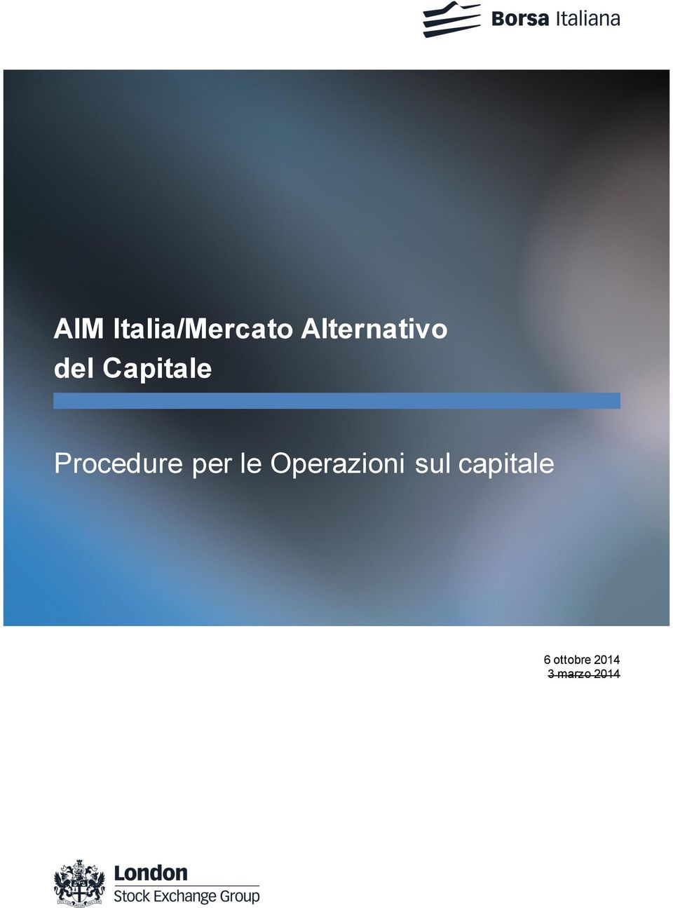 Procedure per le Operazioni