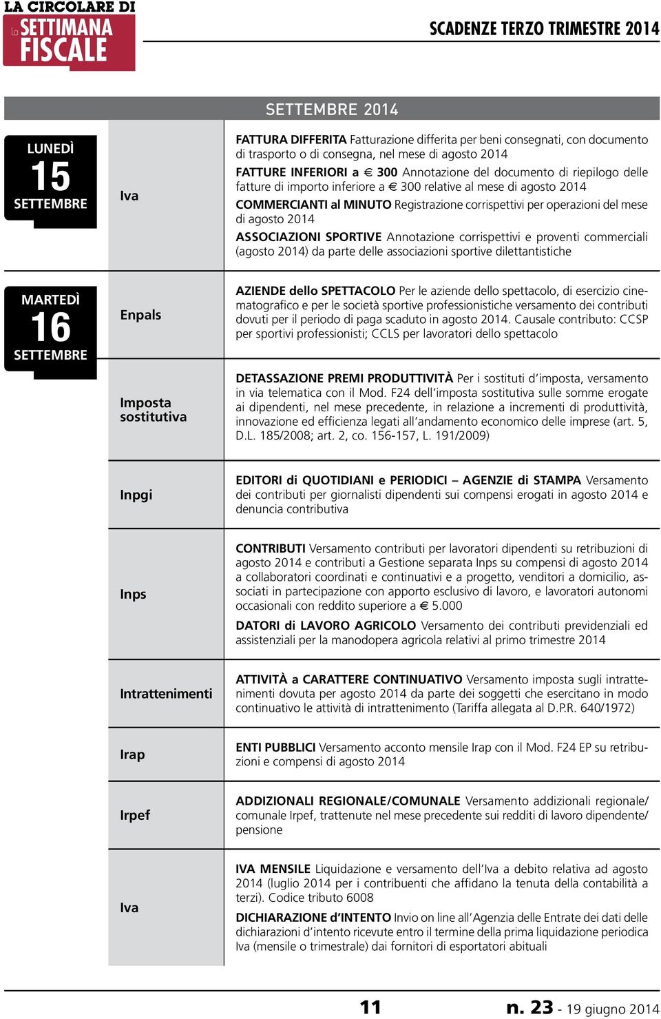 beni consegnati, con documento di trasporto o di consegna, nel mese di agosto 2014 FATTURE INFERIORI a e 300 Annotazione del documento di riepilogo delle fatture di importo inferiore a e 300 relative