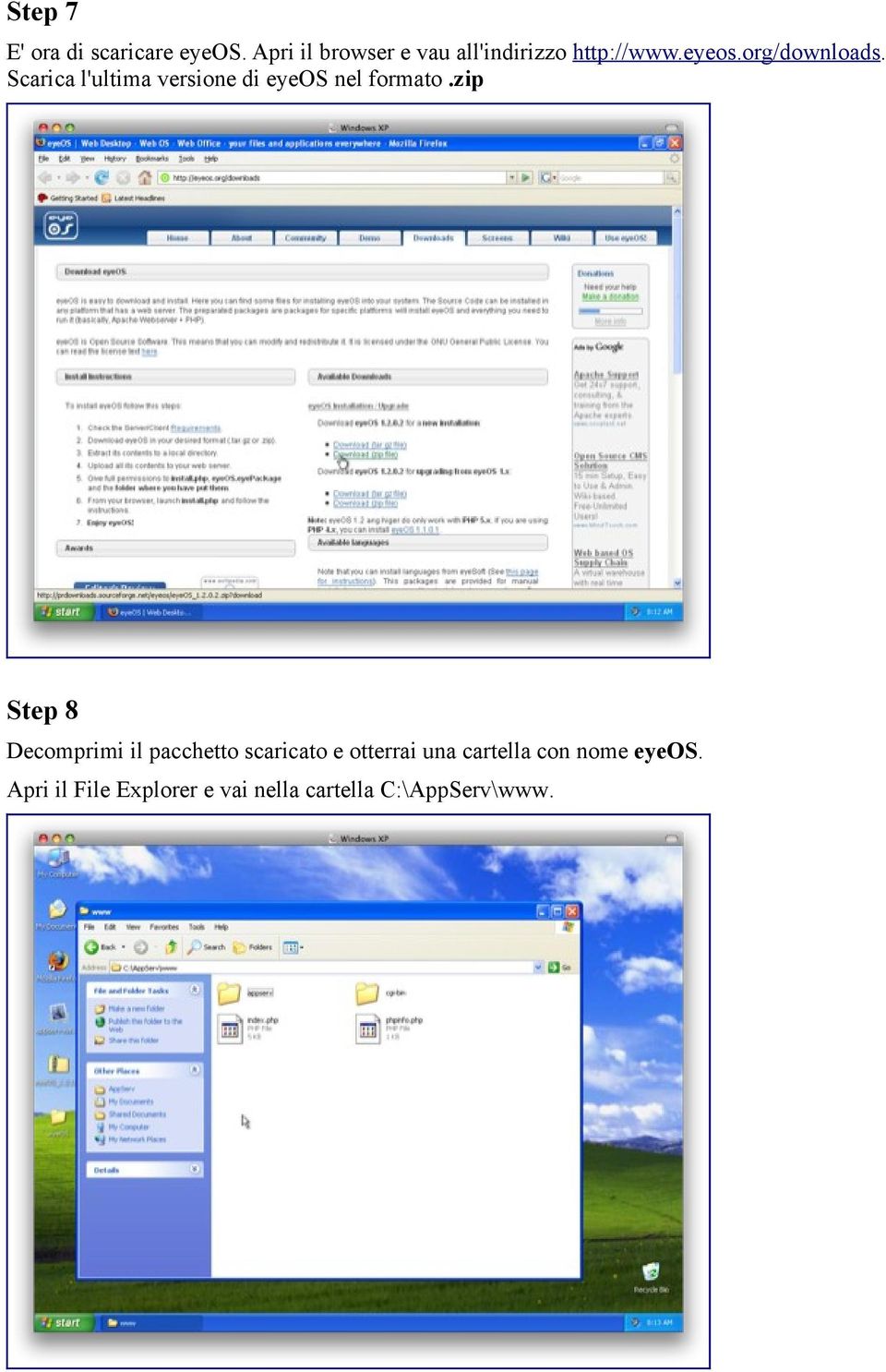 Scarica l'ultima versione di eyeos nel formato.