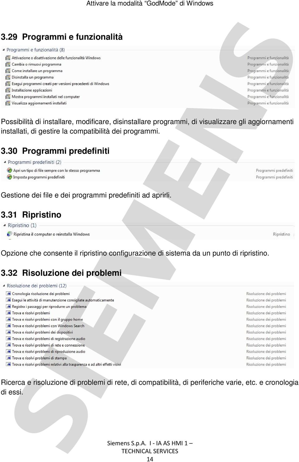 30 Programmi predefiniti Gestione dei file e dei programmi predefiniti ad aprirli. 3.