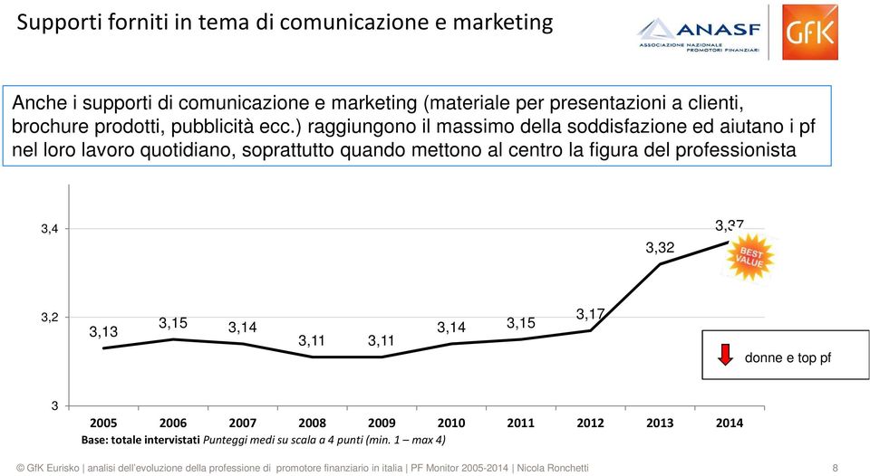 ) raggiungono il massimo della soddisfazione ed aiutano i pf nel loro lavoro quotidiano, soprattutto quando mettono al centro la