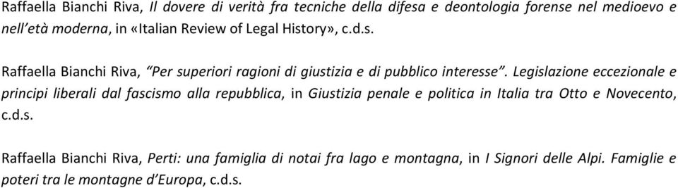 Legislazione eccezionale e principi liberali dal fascismo alla repubblica, in Giustizia penale e politica in Italia tra Otto e