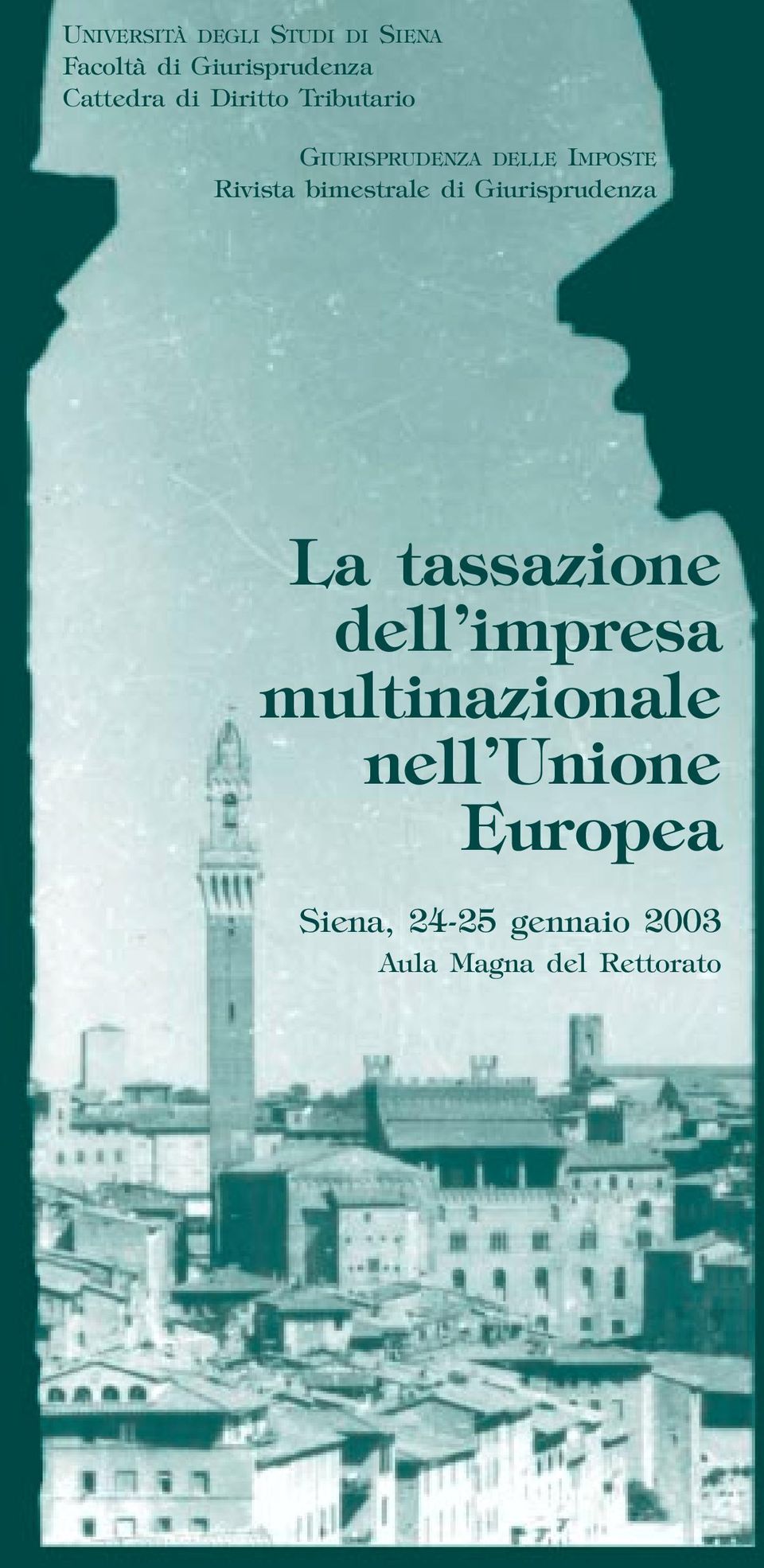 bimestrale di Giurisprudenza La tassazione dell impresa