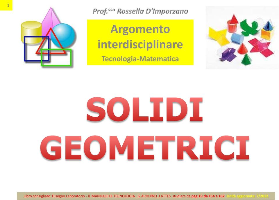 Disegno Laboratorio - IL MANUALE DI TECNOLOGIA