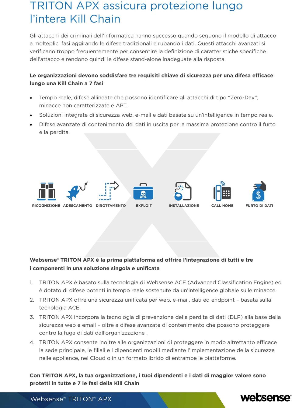 Questi attacchi avanzati si verificano troppo frequentemente per consentire la definizione di caratteristiche specifiche dell attacco e rendono quindi le difese stand-alone inadeguate alla risposta.