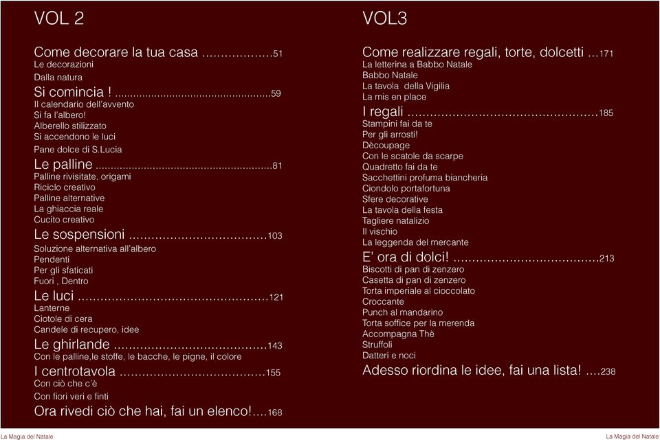 ..103 Soluzione alternativa all albero Pendenti Per gli sfaticati Fuori, Dentro Le luci...121 Lanterne Ciotole di cera Candele di recupero, idee Le ghirlande.