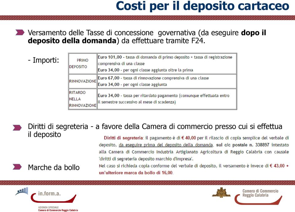 effettuare tramite F24.