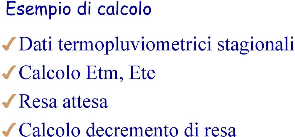 stagionali Calcolo Etm, Ete