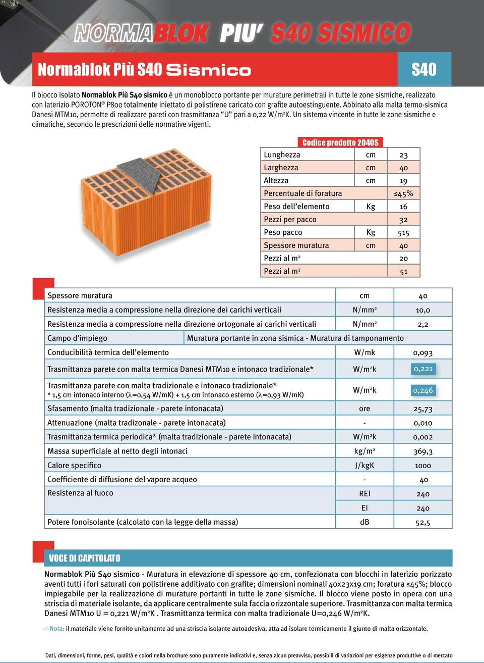 Un sistema vincente in tutte le zone sismiche e climatiche, secondo le prescrizioni delle normative vigenti.