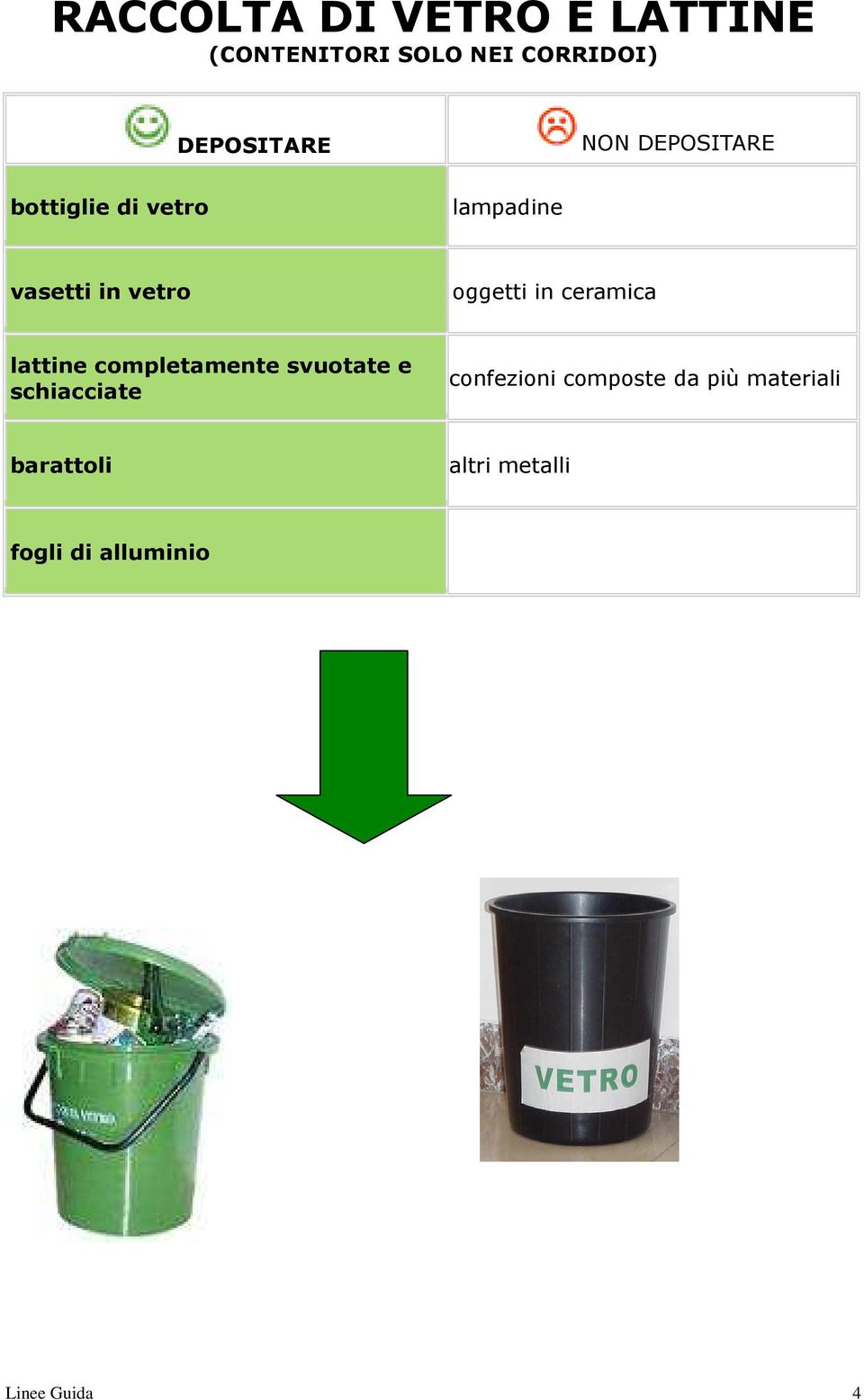 lattine completamente svuotate e schiacciate confezioni composte