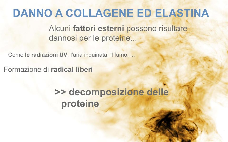 .. Come le radiazioni UV, l aria inquinata, il fumo,.