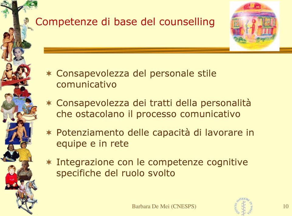 processo comunicativo Potenziamento delle capacità di lavorare in equipe e in