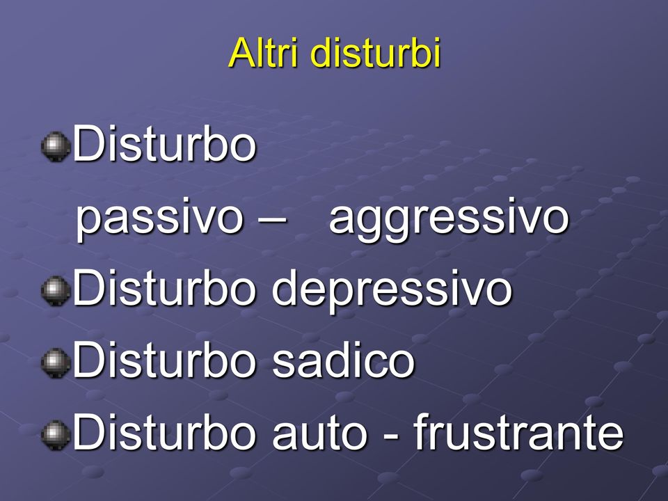 Disturbo depressivo