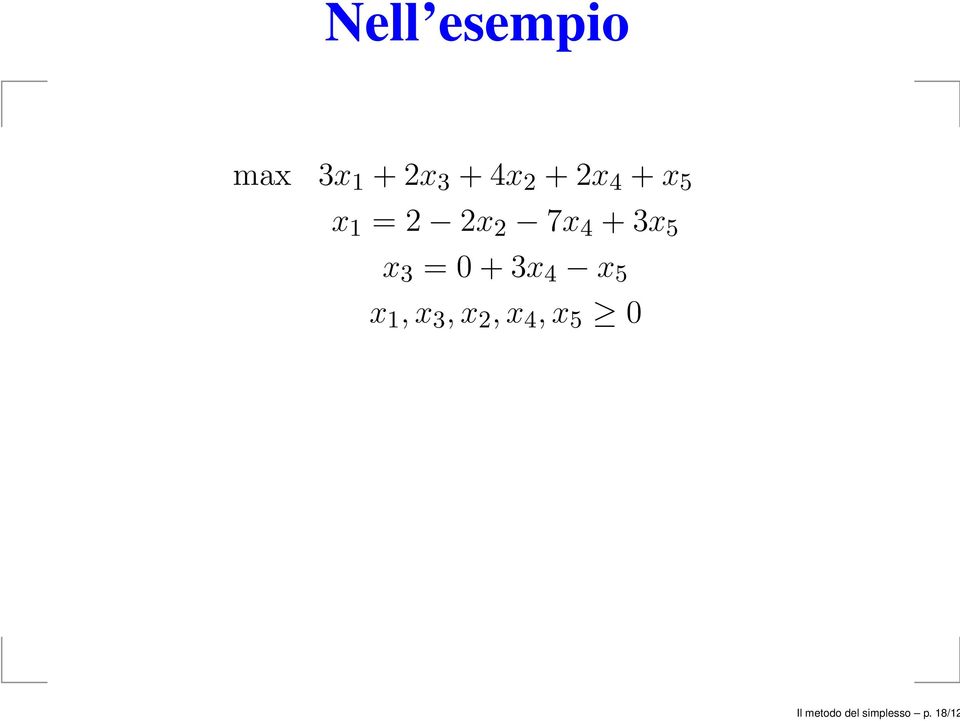 5 x 3 = 0 + 3x 4 x 5 x 1,x 3,x 2,x