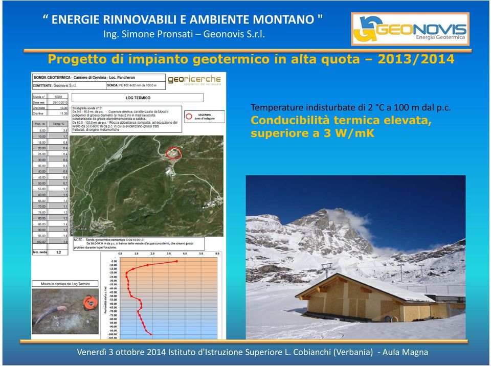 indisturbate di 2 C a 100 m dal p.c.