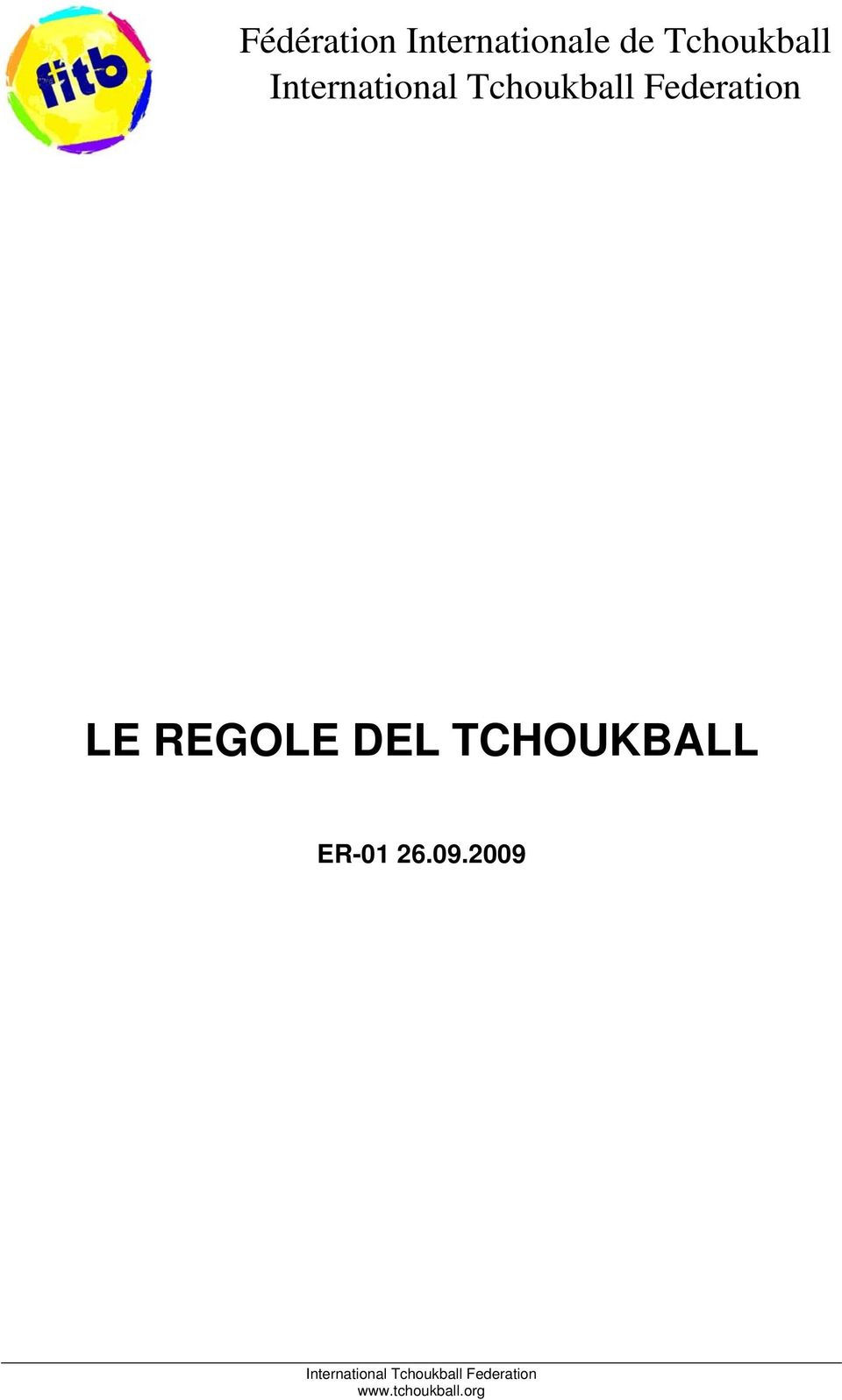 REGOLE DEL TCHOUKBALL ER-01 26.09.