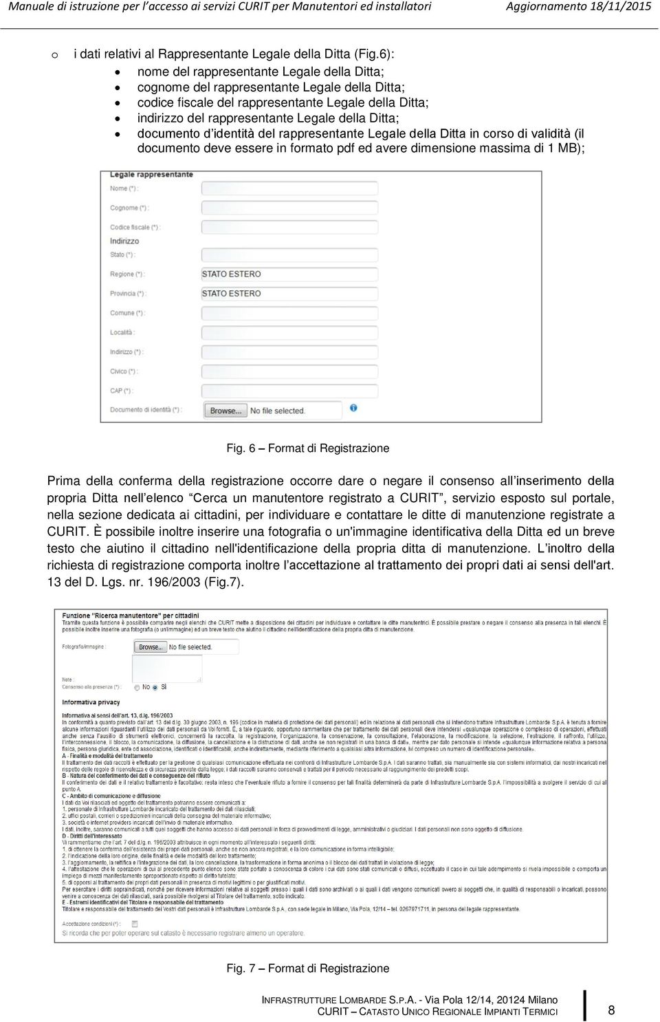 documento d identità del rappresentante Legale della Ditta in corso di validità (il documento deve essere in formato pdf ed avere dimensione massima di 1 MB); Fig.