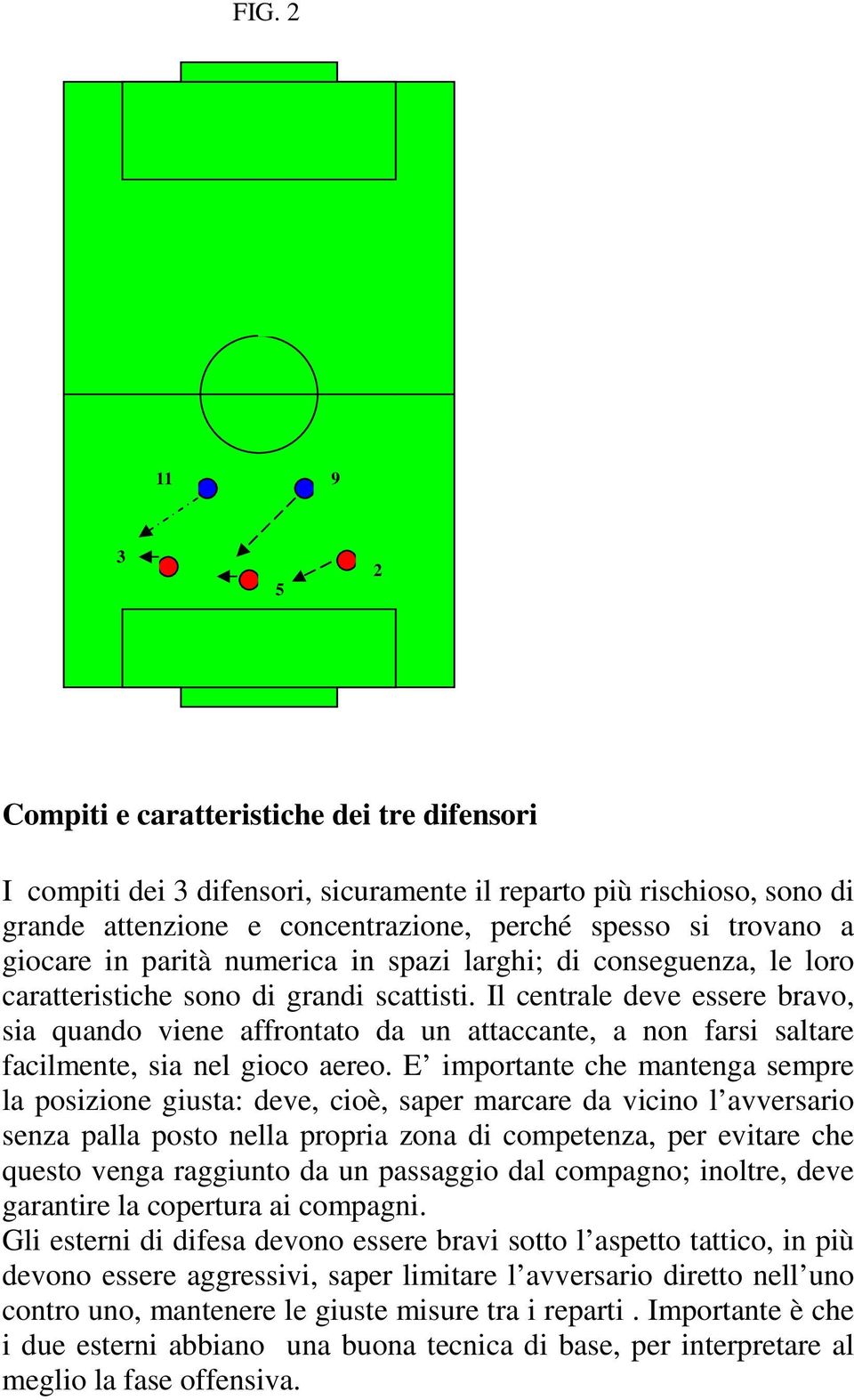 Il centrale deve essere bravo, sia quando viene affrontato da un attaccante, a non farsi saltare facilmente, sia nel gioco aereo.