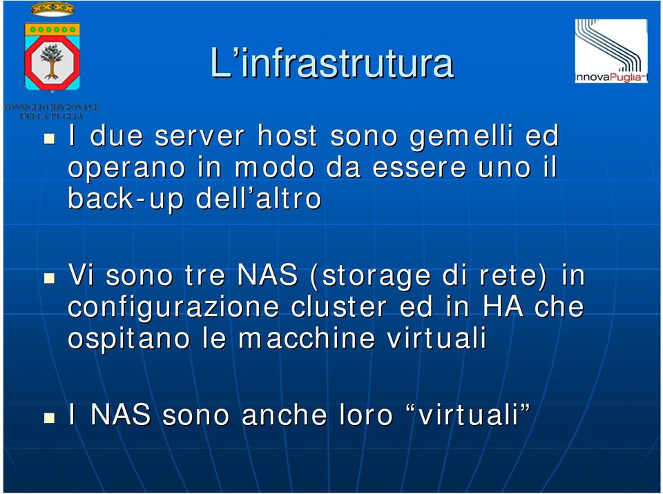 NAS (storage( di rete) in configurazione cluster ed in HA