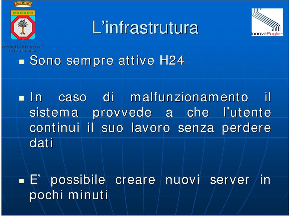 utente l continui il suo lavoro senza perdere